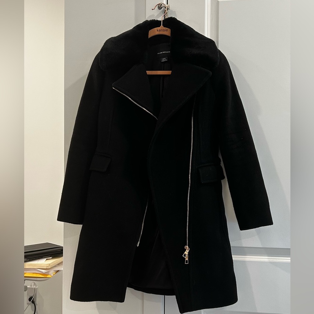 Club Monaco Elegant Black Coat